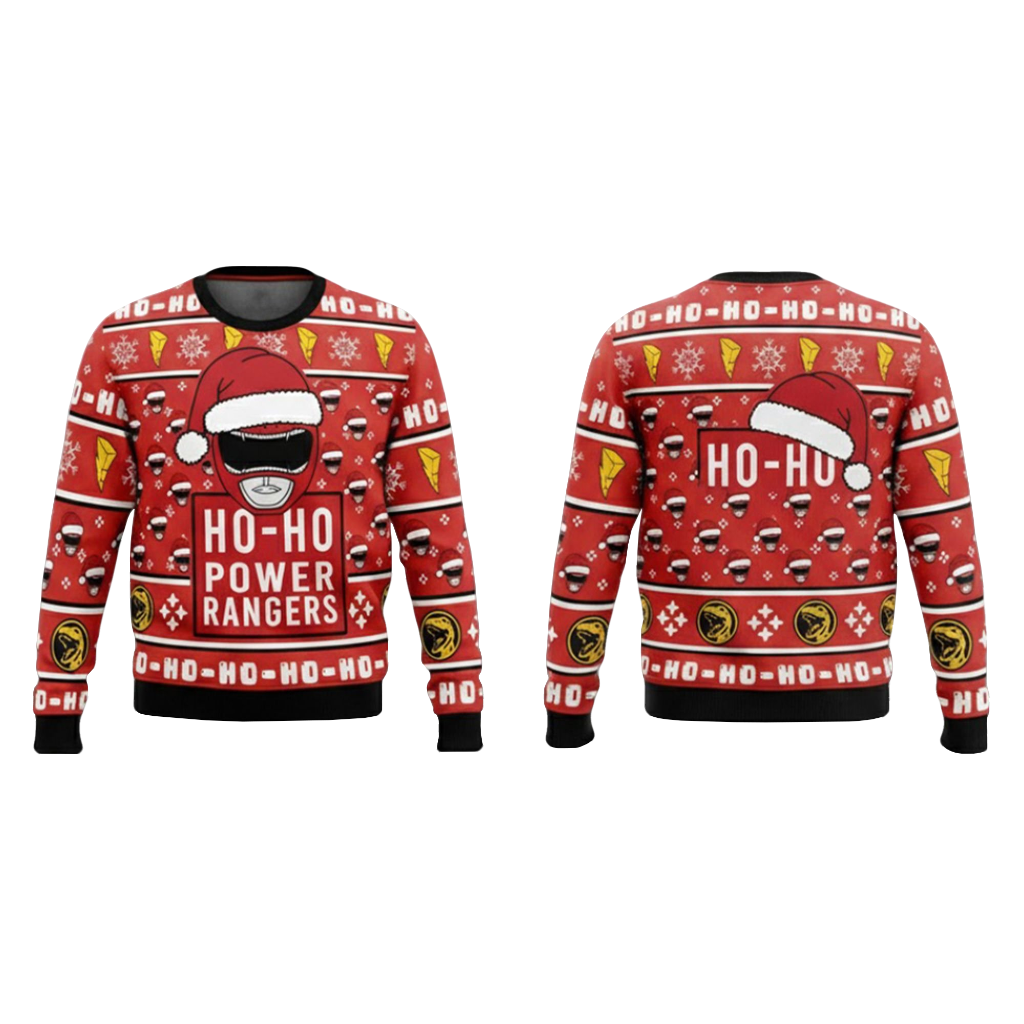 Ho Ho Power Rangers Ugly Christmas Sweater 2025