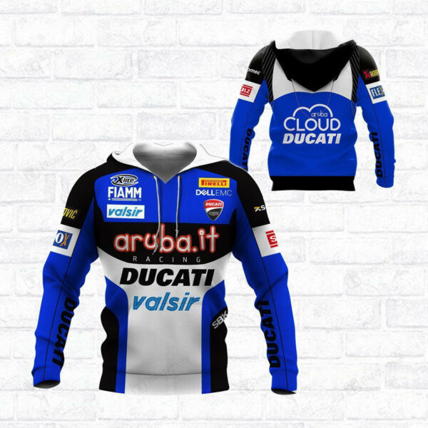 Ducati Racing Shirt 517, 3d Hoodie Zip Hoodie 161