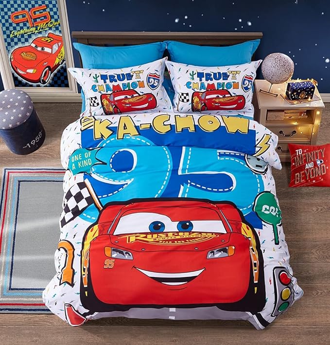 Cars Bedding Set DN McQueen Kachow True Champion Duvet Covers