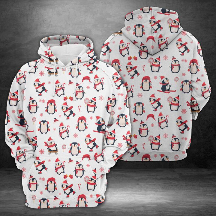 Cute Penguin 3D All Over Print Hoodie & Zip Hoodie