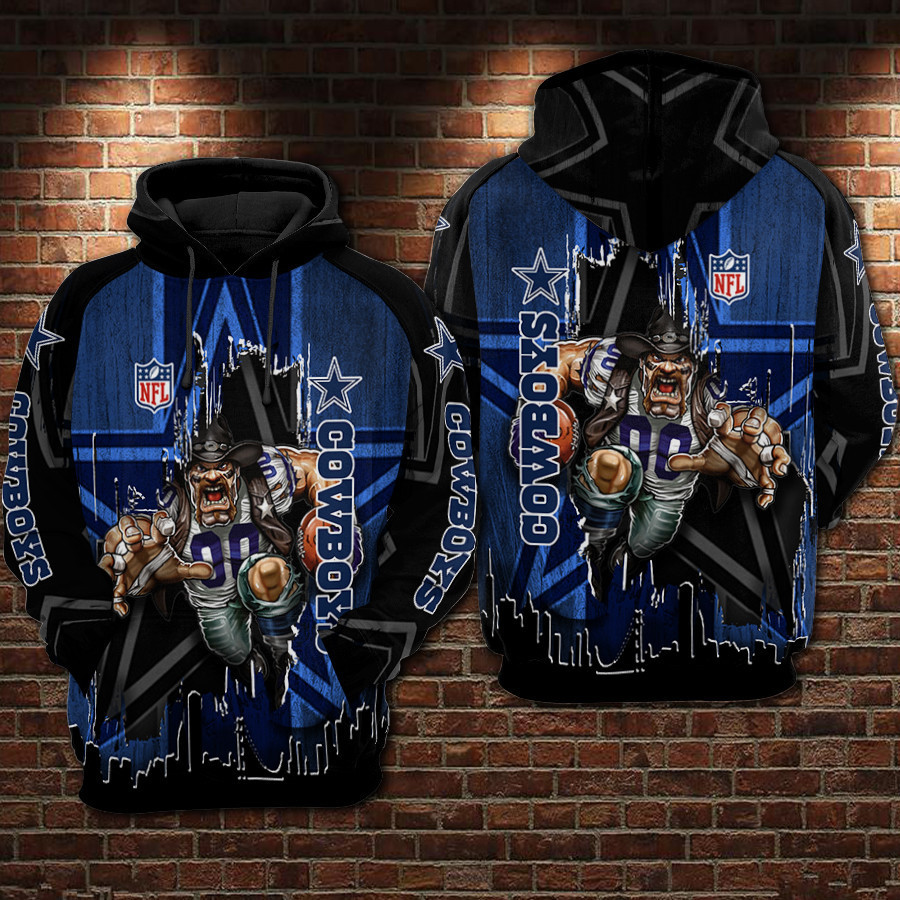 Cowboys 3D All Over Print Hoodie & Zip Hoodie
