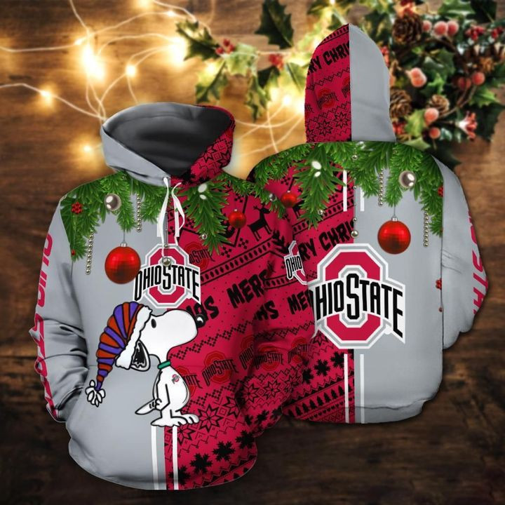 Ohio State Buckyes 3D All Over Print Hoodie & Zip Hoodie