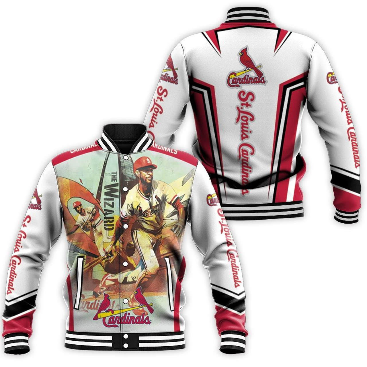 St. Louis Cardinals The Wizard Ozzie Smith Baseball Jacket