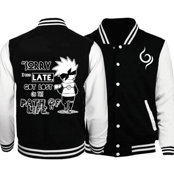 Naruto Anime Kakashi Got Lost In The Path Of Life Baseball Jacket 336