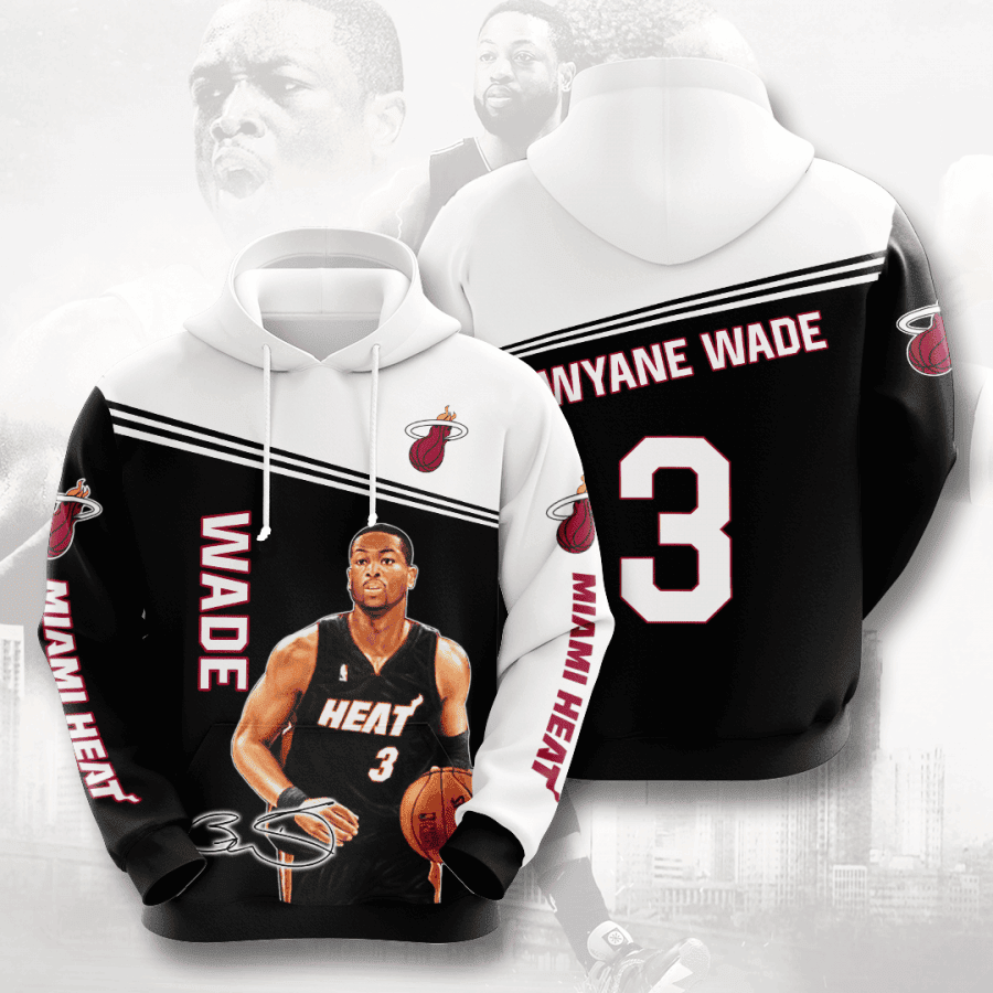 Dwyane Wade Miami Heat 3D All Over Print Hoodie & Zip Hoodie