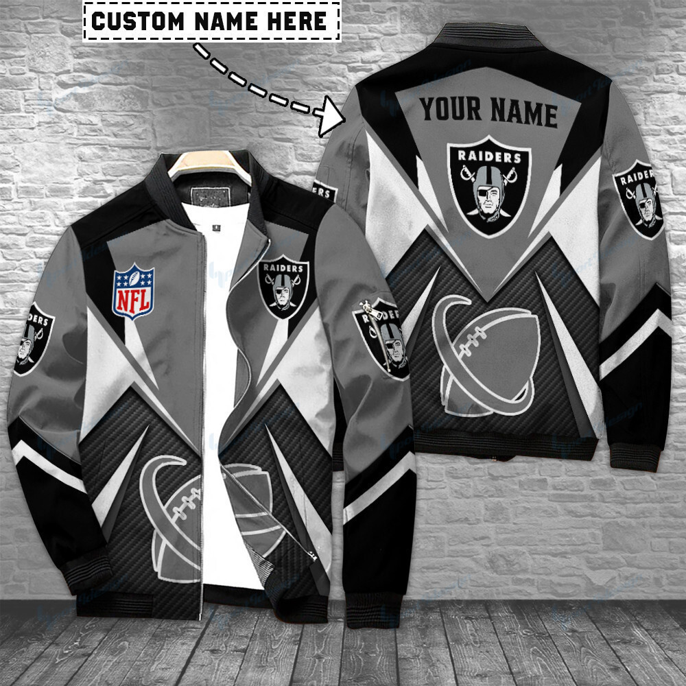 Las Vegas Raiders Personalized Bomber Jacket BG416