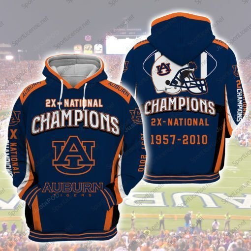 Auburn Tigers Football Anniversary 3D All Over Print Hoodie & Zip Hoodie
