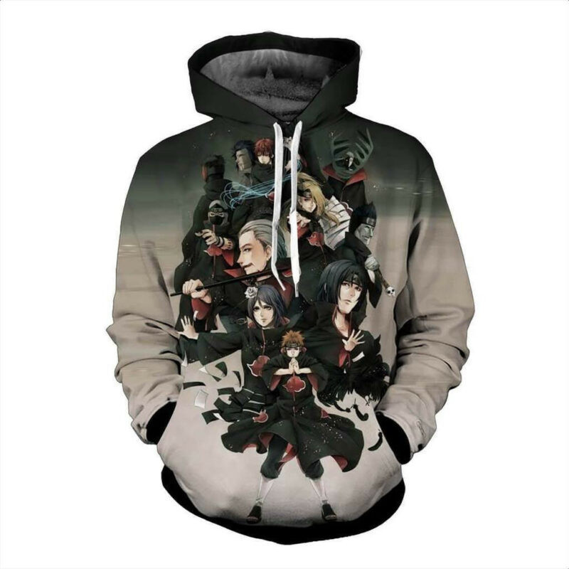 Naruto Hoodie – Team Akatsuki 3d Hoodie – Jacket