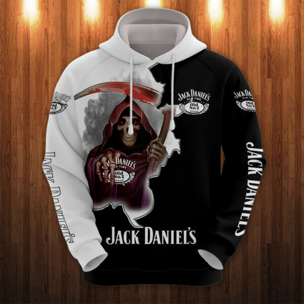 Death Jack Daniel?s 7k421 Cartoon 3d Hoodie Zip Hoodie 617