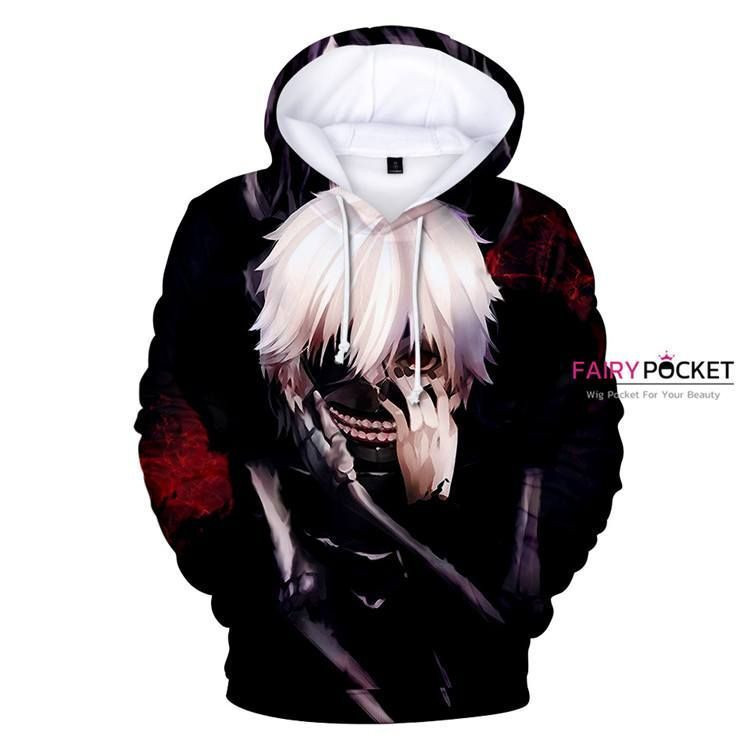 Tokyo Ghoul Ken Kaneki with Skeleton 3D All Over Print Hoodie & Zip Hoodie