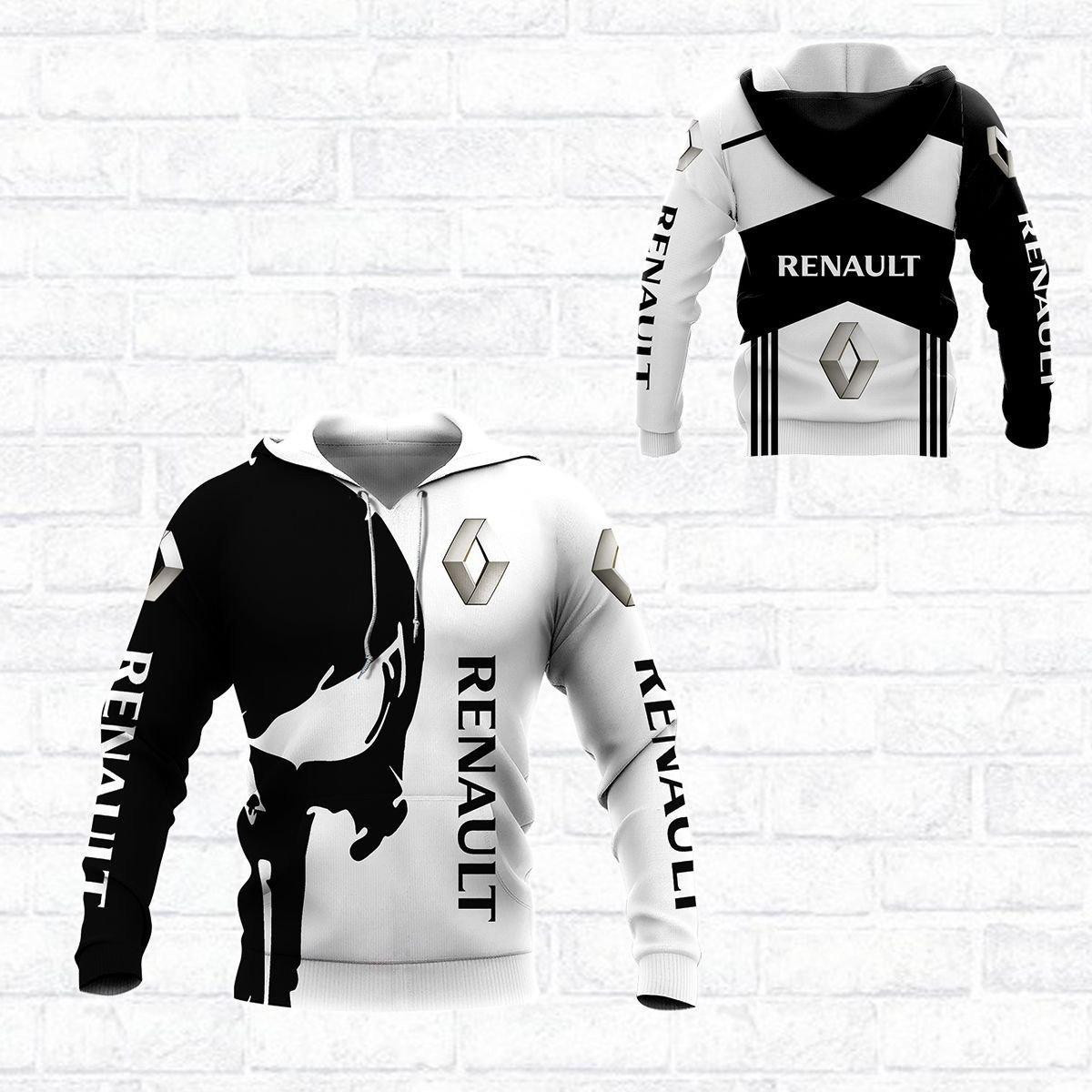 Renault Shirt 48, 3d Hoodie Zip Hoodie