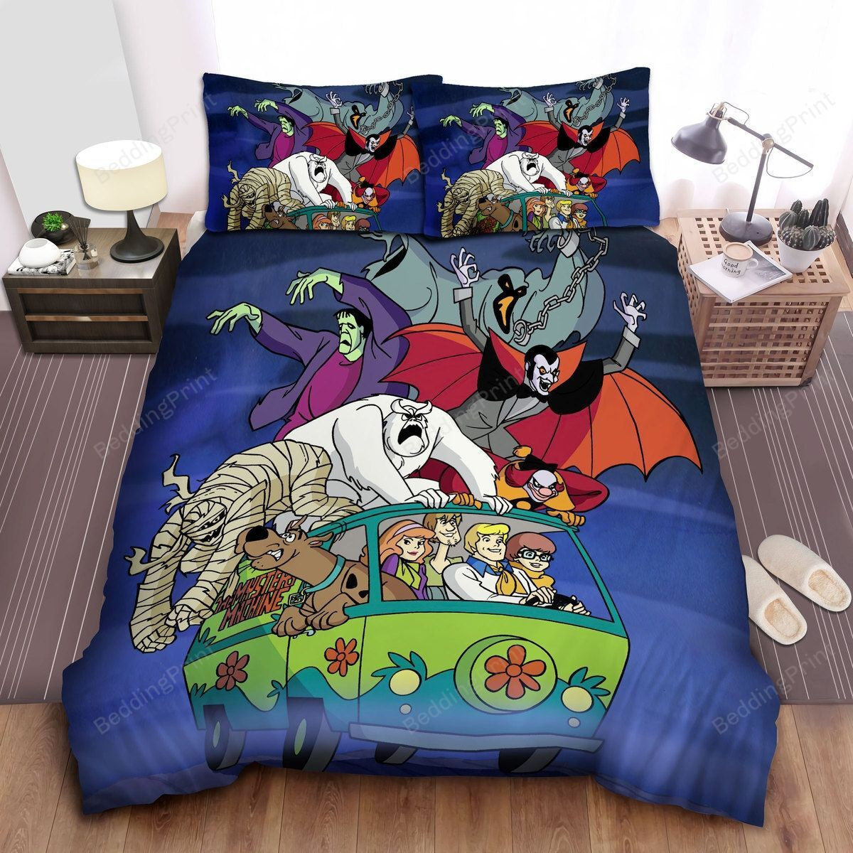 Scooby-Doo Bedding Set Scooby-Doo Vampire Mummy And Frankenstein Duvet Covers