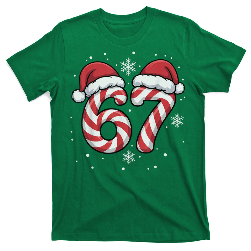 Viral 67 Candy Canes Santa T-Shirt