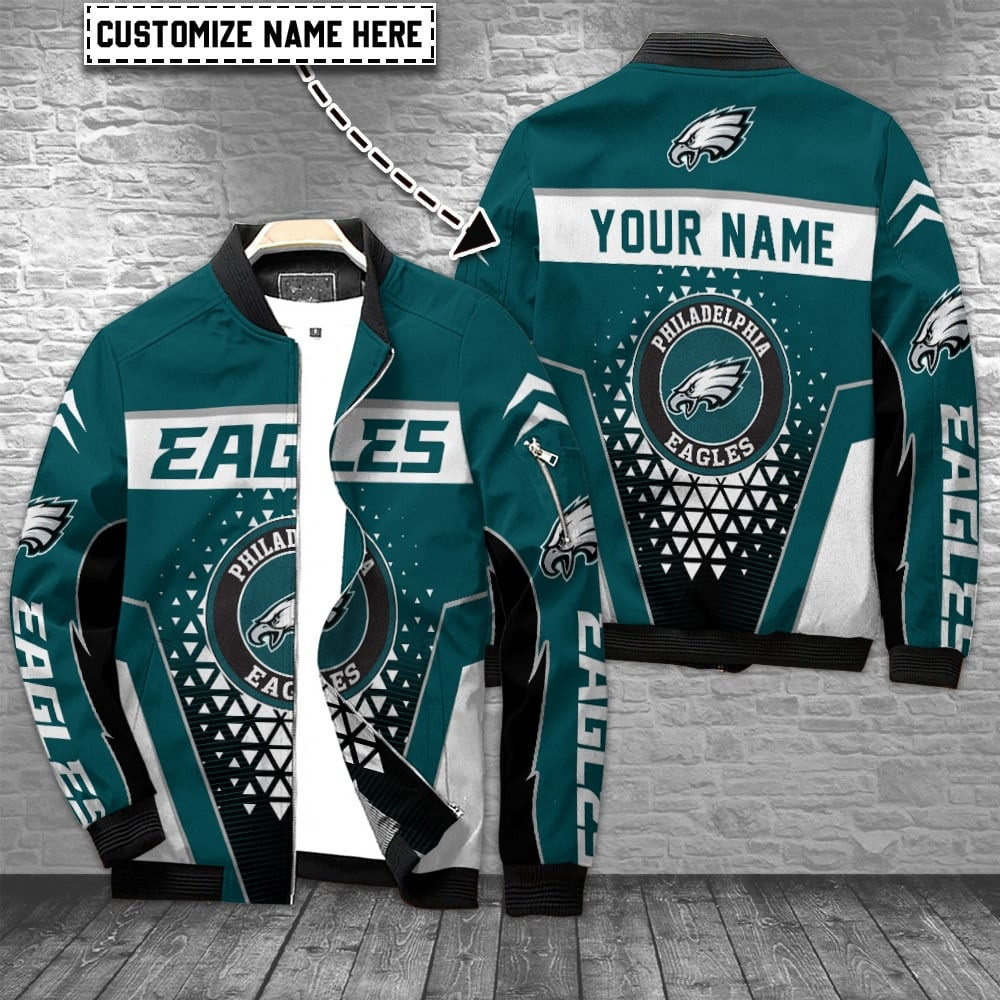 Philadelphia Eagles Personalized Bomber Jacket BG903