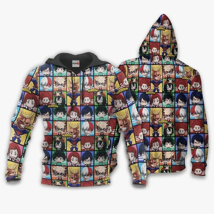 My Hero Academia Characters 3d Hoodie Zip Hoodie