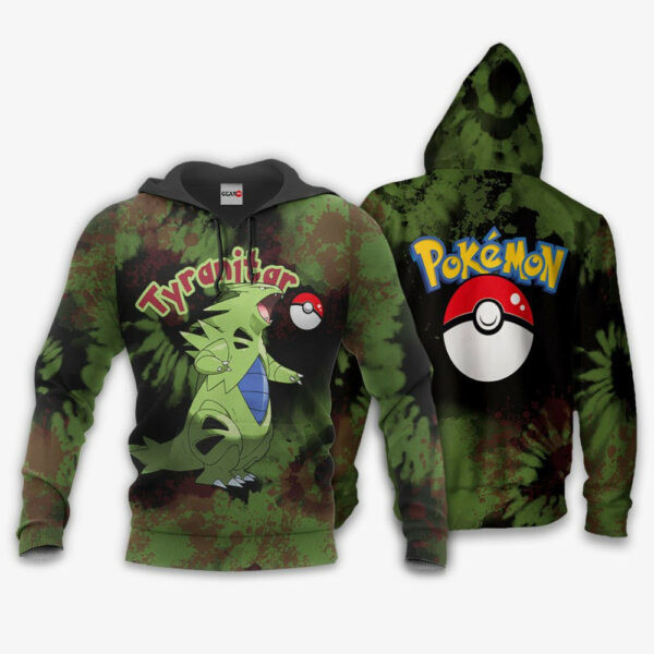 Tyranitar Anime Pokemon Tie Dye Style 1k954 Cartoon Graphic Outfits Aop 3d Hoodie Zip Hoodie 2877