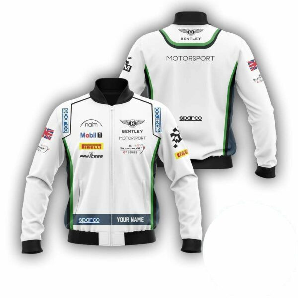 Personalized Bentley Motorsport Racing Sparco Bomber Jacket 905 242
