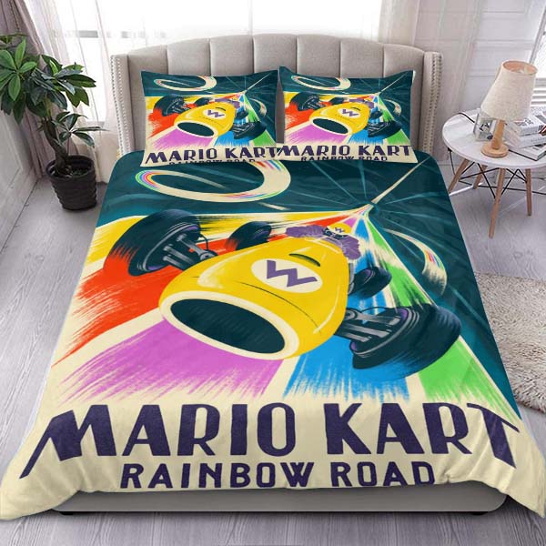 Mario Bedding Set Mario Kart Rainow Road Duvet Covers