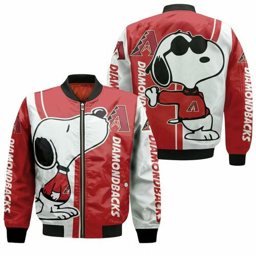 Arizona Diamondbacks Snoopy Lover Bomber Jacket