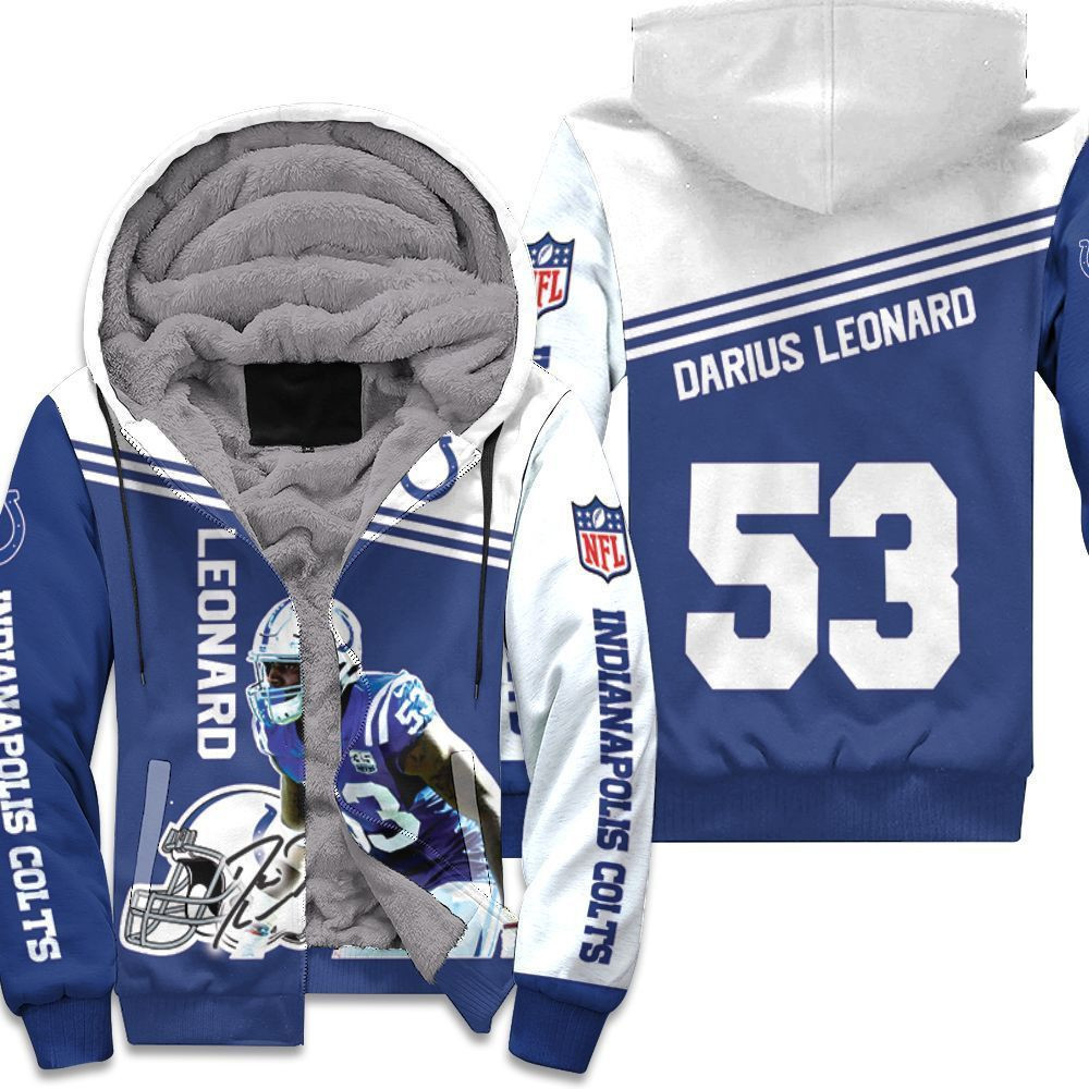 Darius Leonard Colts 3D All Over Print Hoodie & Zip Hoodie