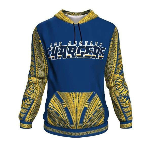 Los Angeles Chargers Ncaa Football Maori Tattoo V2 3D All Over Print Hoodie & Zip Hoodie