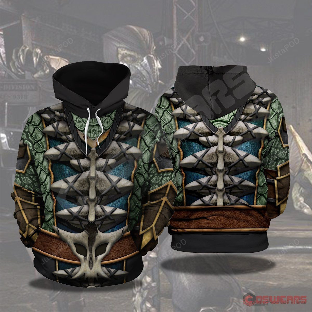 Mortal Kombat Reptile 3D All Over Print Hoodie & Zip Hoodie