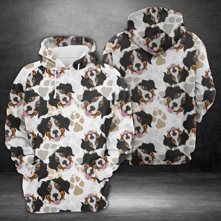 Lovely Bernese Mountain Dog 3D All Over Print Hoodie & Zip Hoodie