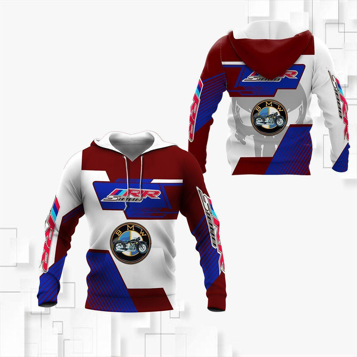 Bmw Motor Shirt 1000, 3d Hoodie Zip Hoodie
