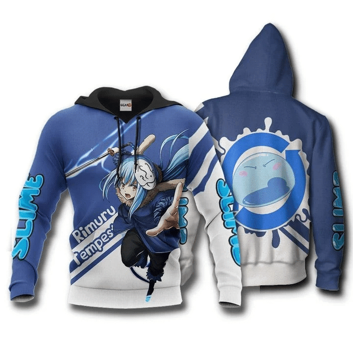 Rimuru Tempest Tensura 3d Hoodie Zip Hoodie