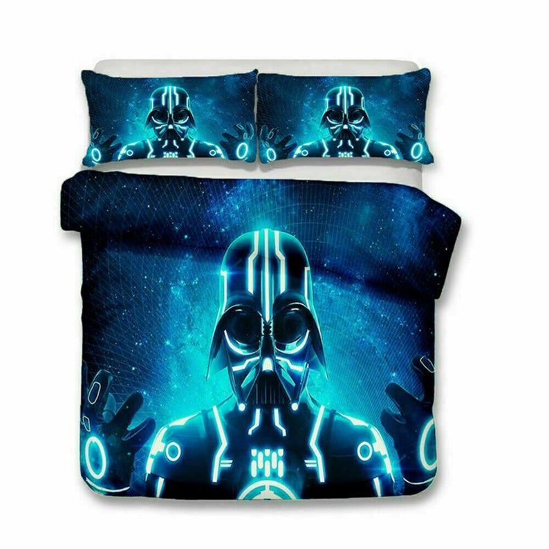 SW Bedding Set Darth Vader Neon Light Duvet Covers