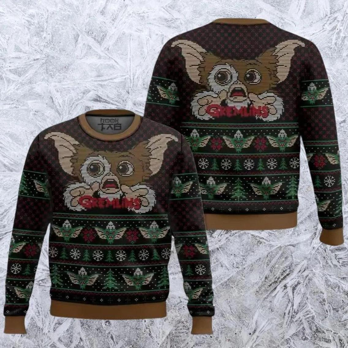 Gremlins Jumper Warm Winter Ugly Christmas Sweater