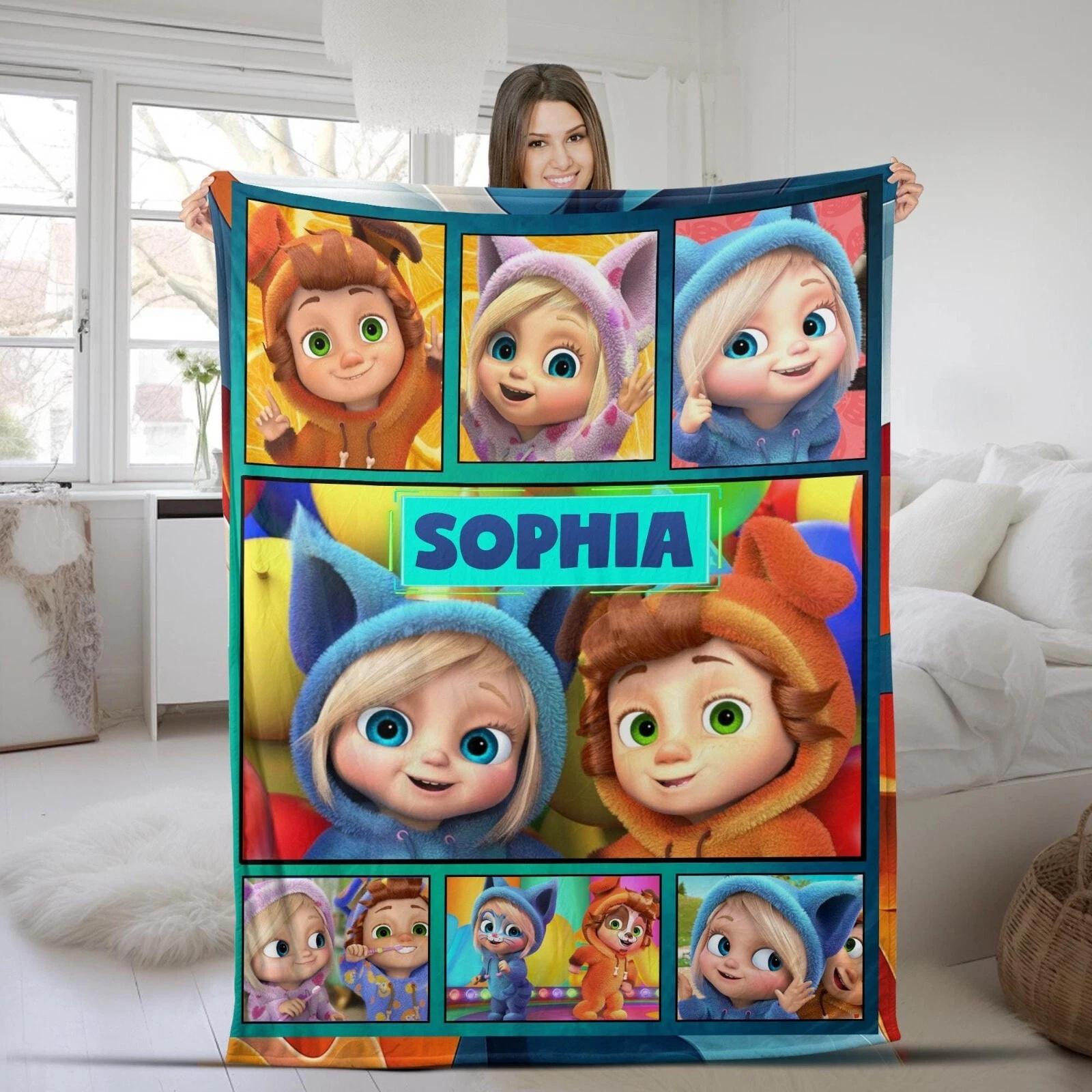 Custom Dave And Ava Blanket Dave And Ava Fleece Sherpa Blanket