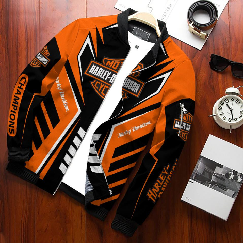 Harley Davidson Motorcycle Bomber Jacket 12