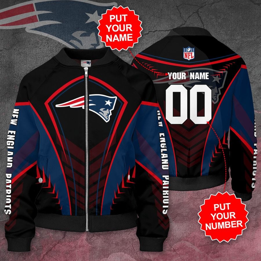 New England Patriots Custom Name Number Special Bomber Jacket