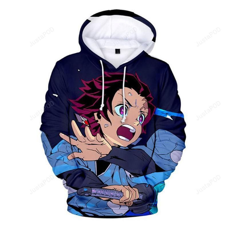 Unisex Demon Slayer 3D All Over Print Hoodie & Zip Hoodie