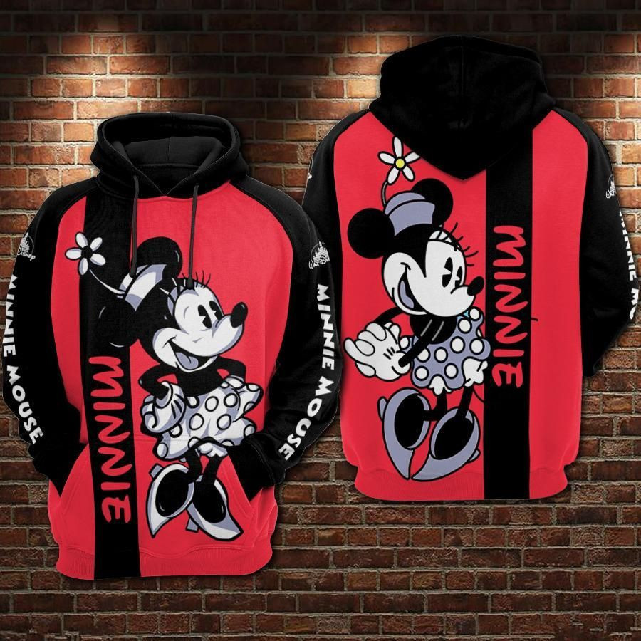 Minnie Mouse Movies Over Print 3d Hoodie Zip Hoodie 488