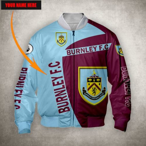 Burnley FC Custom Name Bomber Jacket