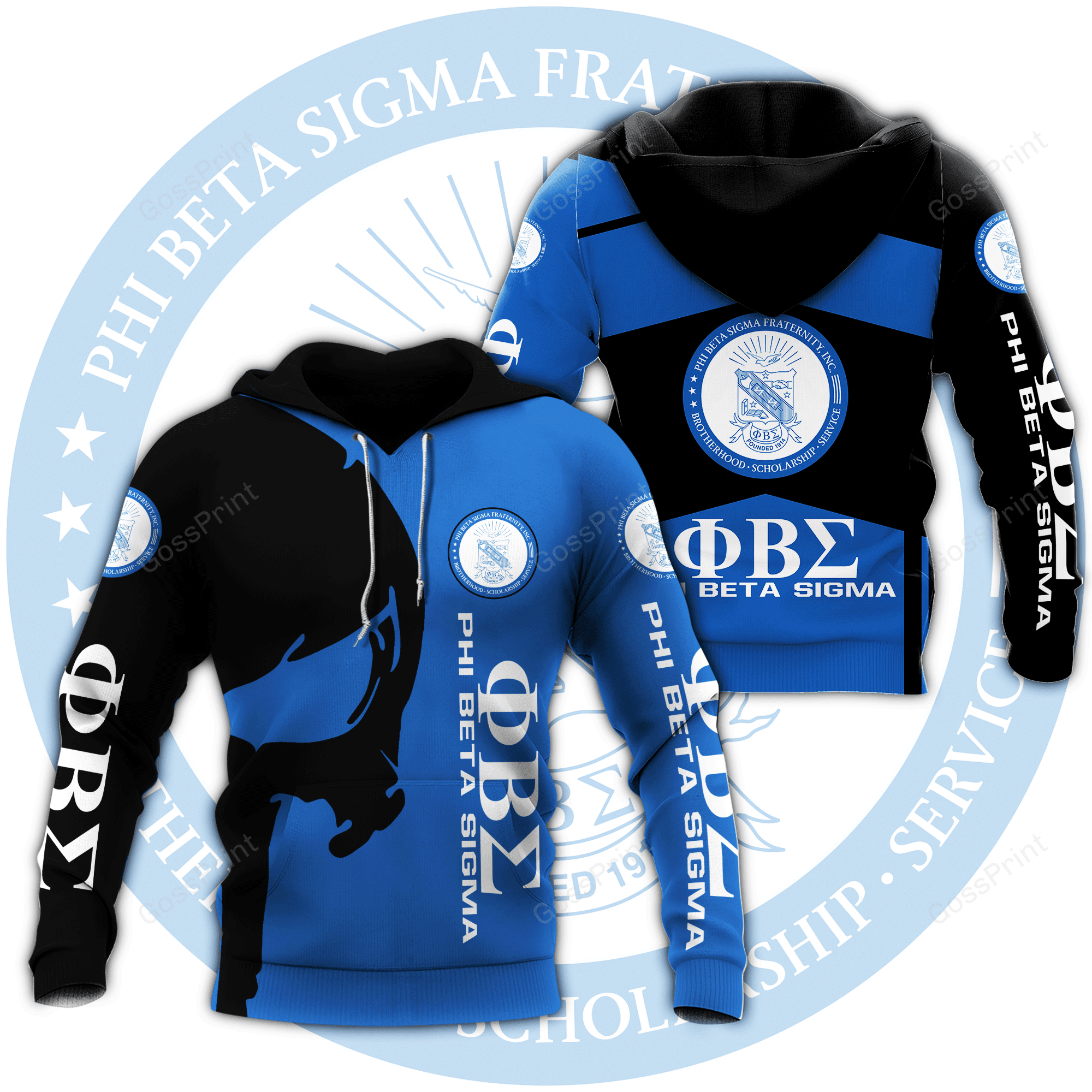 Phi Beta Sigma Aop Hoodie