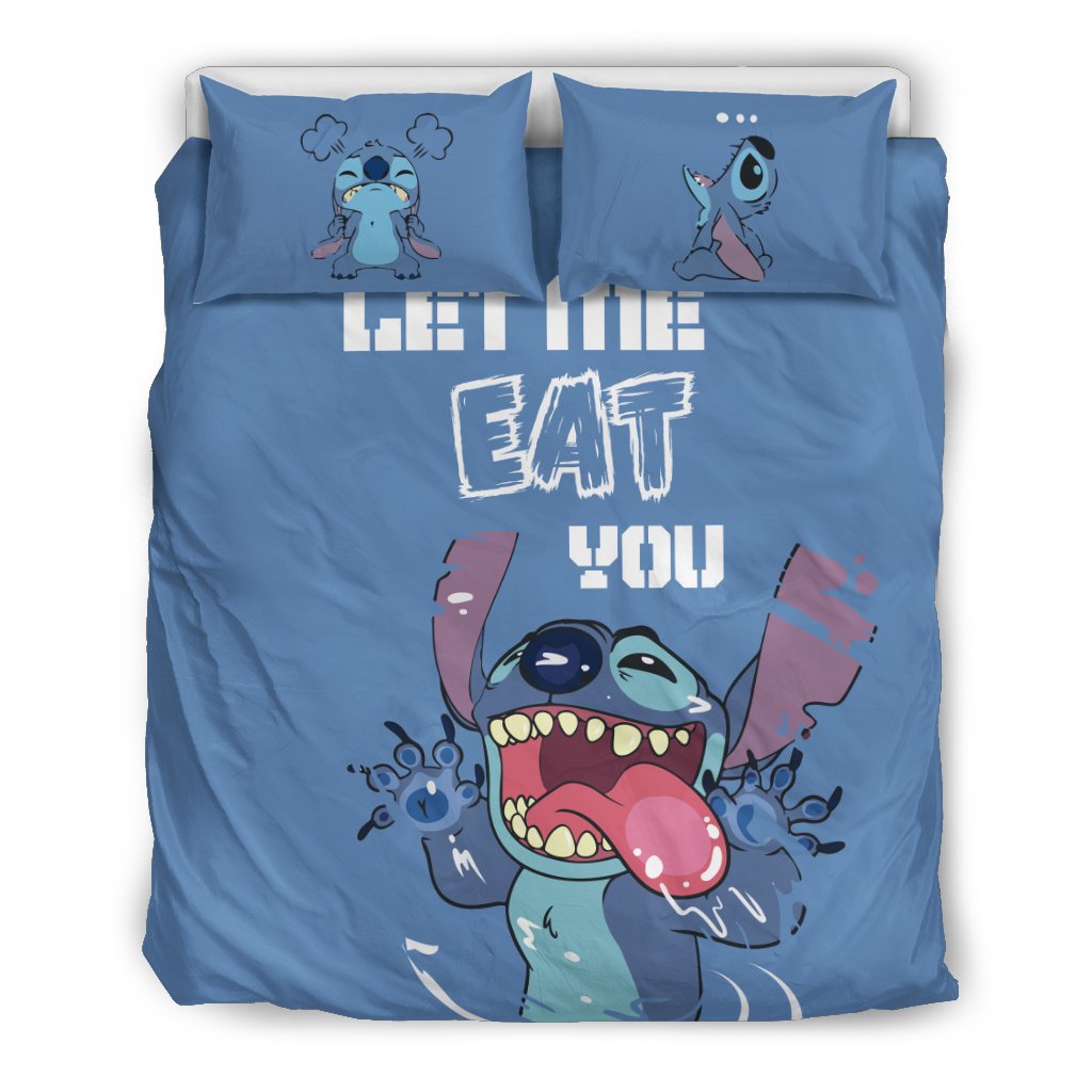 Stitch Bedding Set DN Let Me Eat You Stitch Graphic Duvet Covers