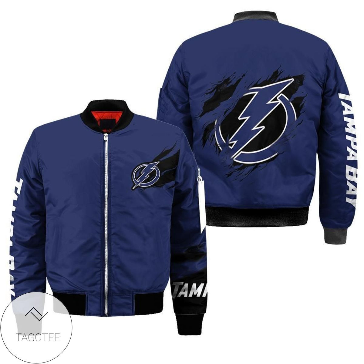 Tampa Bay Lightning Navy Bomber Jacket