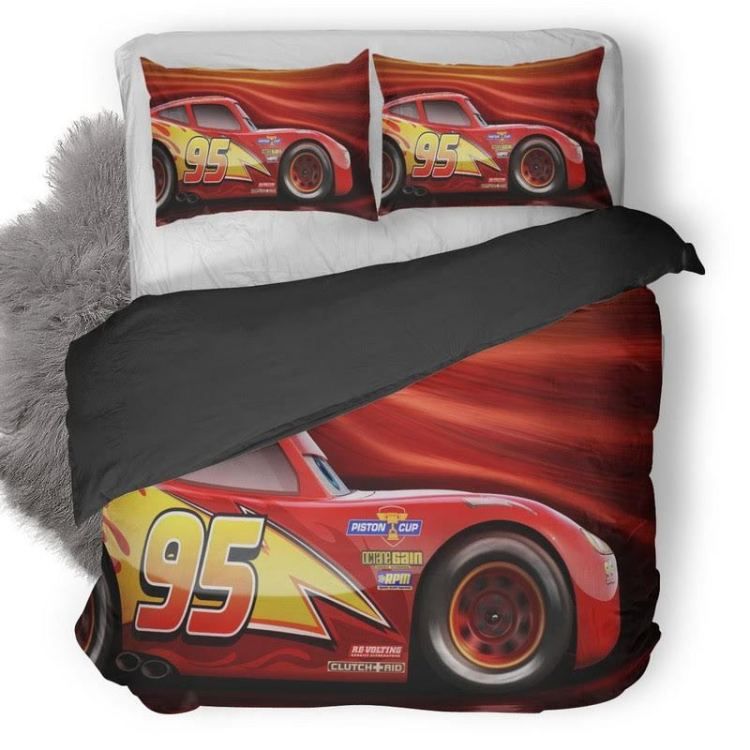 Cars Bedding Set DN Lightning Mcqueen Racer Graphic Duvet Covers