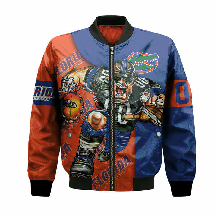 Florida Gators Orange Blue Mascot Bomber Jacket