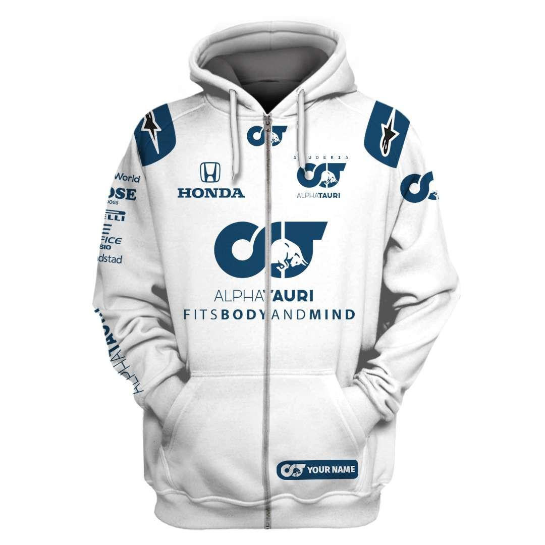Alphatauri Honda F1 Team Custom Name And Number 3d All Over Print Shirt Hoodie
