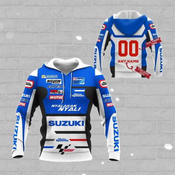 Custom Name Number Suzuki Racing Shirt 418, 3d Hoodie Zip Hoodie 368