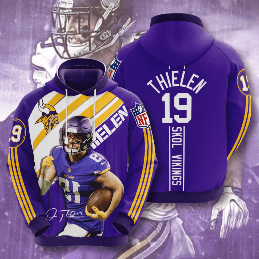 Adam Thielen Minnesota Vikings 19 3D All Over Print Hoodie & Zip Hoodie