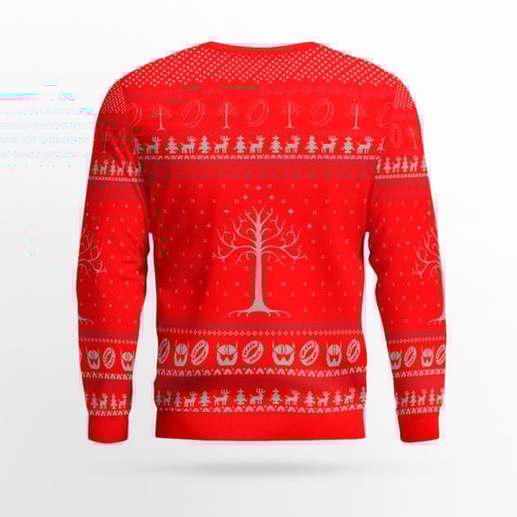 Taters Potatoes Ugly Sweater- Taters Potatoes Sweater- Christmas Sweater- Lord Of The Rings Red