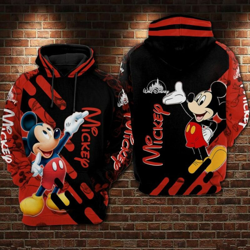 Mickey Mouse Movie Over Print 3d Hoodie Zip Hoodie