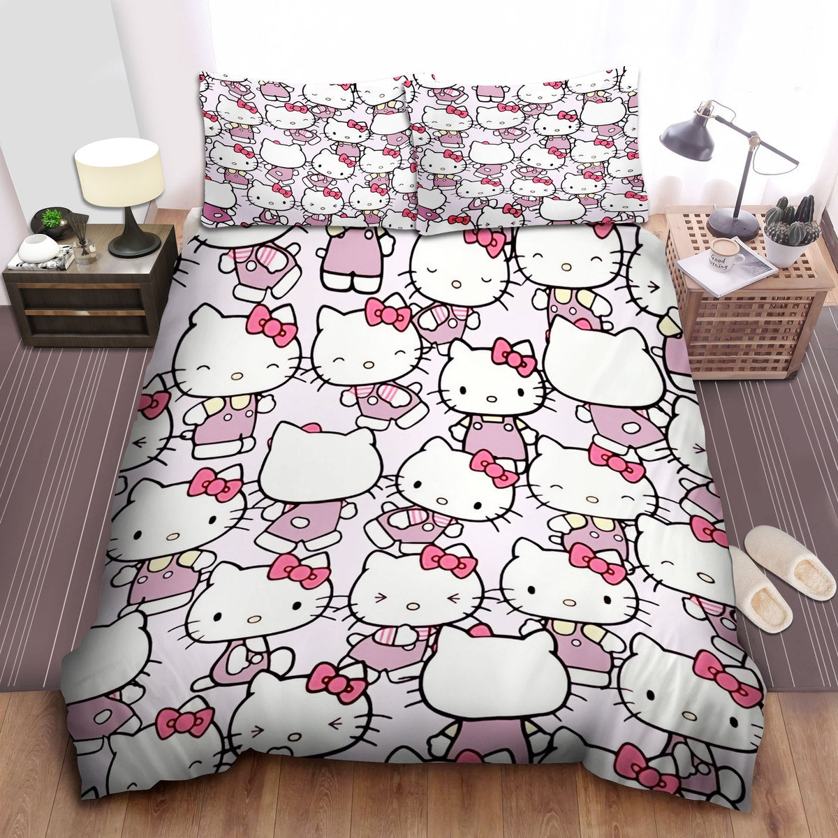Hello Kitty Bedding Set Hello Kitty Cute Patterns Duvet Covers