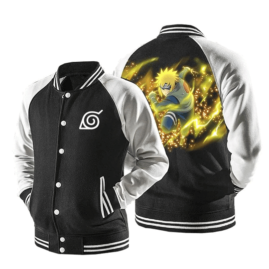 Naruto Minato Namikaze Yellow Flash Hokage 1 Baseball Jacket 267