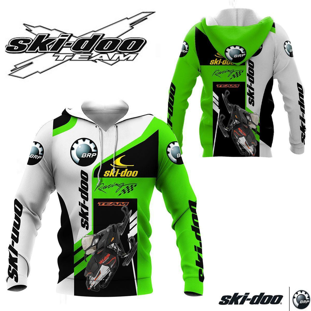 Ski-doo Racing Team 7k794 3d Zip Hoodie Hoodie Ii0